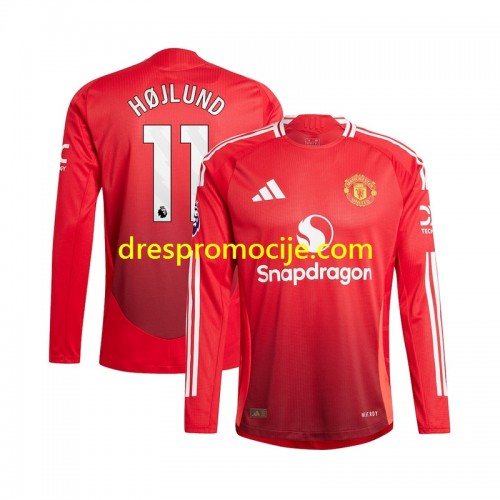 Manchester United Rasmus Hojlund 11 Dres Domaći 2024/2025 Dugim Rukavima Manchester United Rasmus Hojlund 11 Dres Domaći 2024/2025 Dugim Rukavima